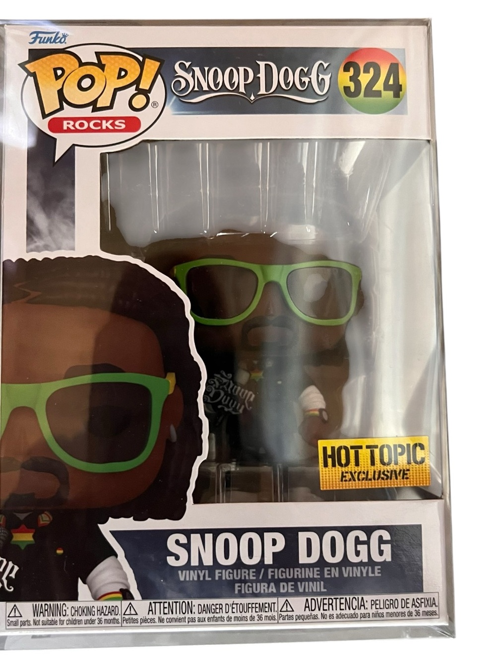 Funko Pop! Rocks Snoop Dogg #324 Hot Topic Exclusive w/ Protector